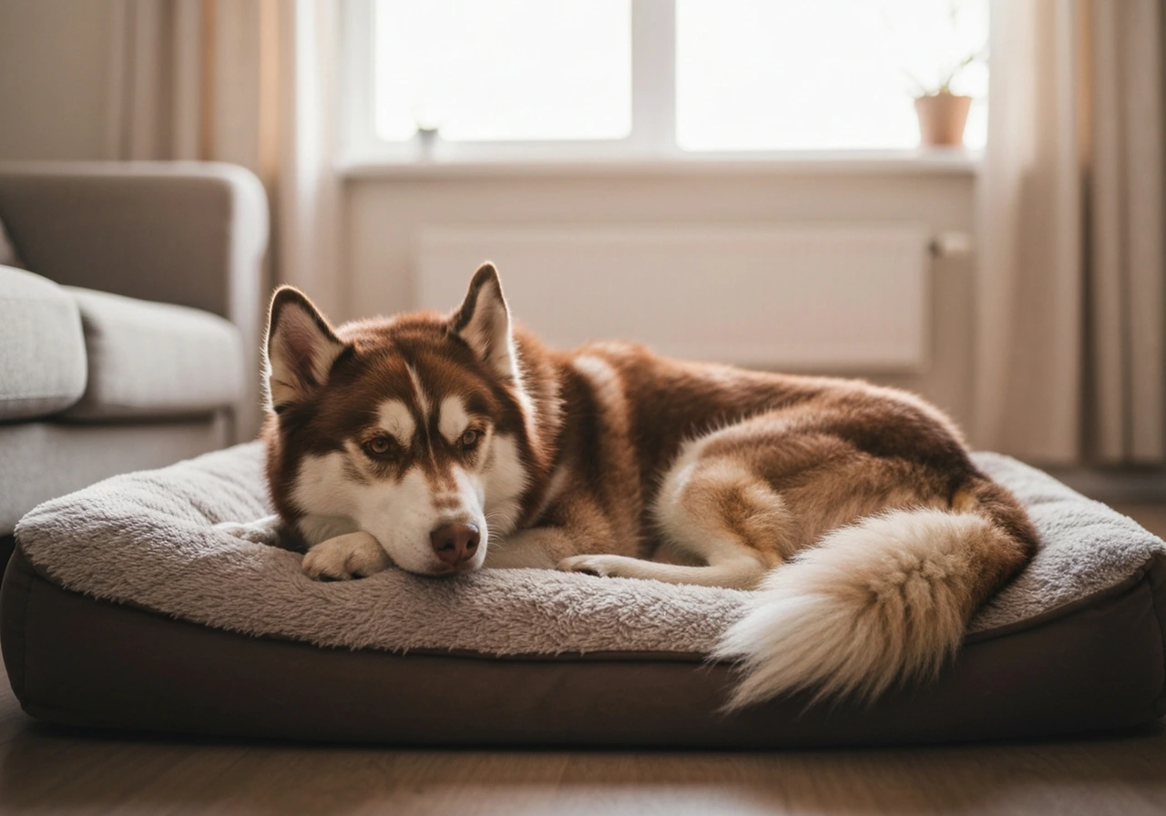 Dog enjoying a nutritious meal